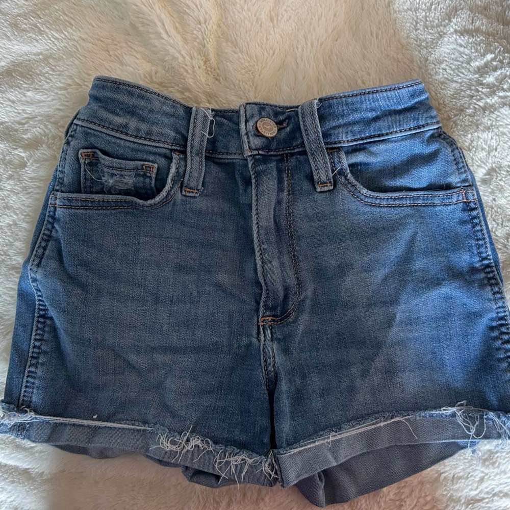 Hollister Light Blue Denim Shorts